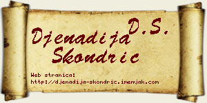 Đenadija Škondrić vizit kartica